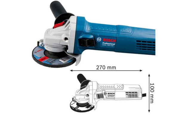 Máy mài góc 750W BOSCH GWS 750-100 06013940K0