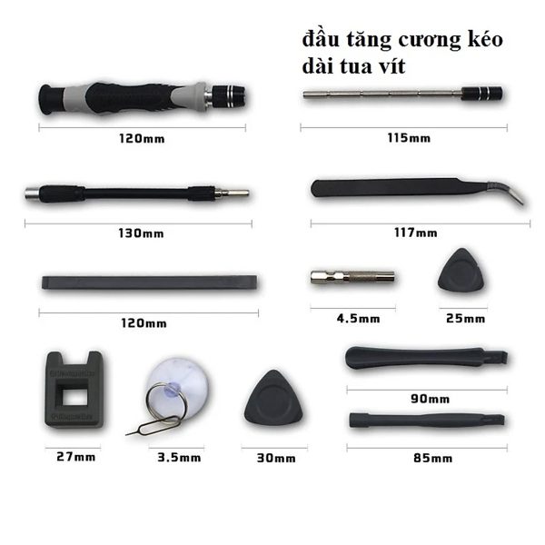 Bộ vít sữa chữa đa năng 115 món công cụ, CT-115IN1