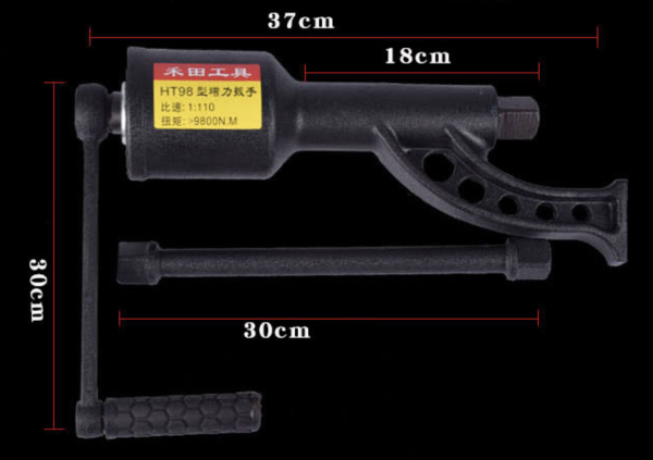 Tay quay siêu cộng lực mở lốp dành cho xe tải lớn HT-98, The Power King: 9.800 Nm