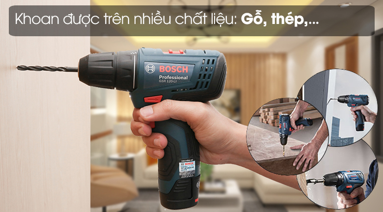 Máy khoan vặn vít pin Bosch GSR 120-LI 12V