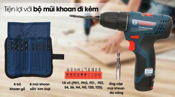 Máy khoan vặn vít dùng pin GSR 120-LI